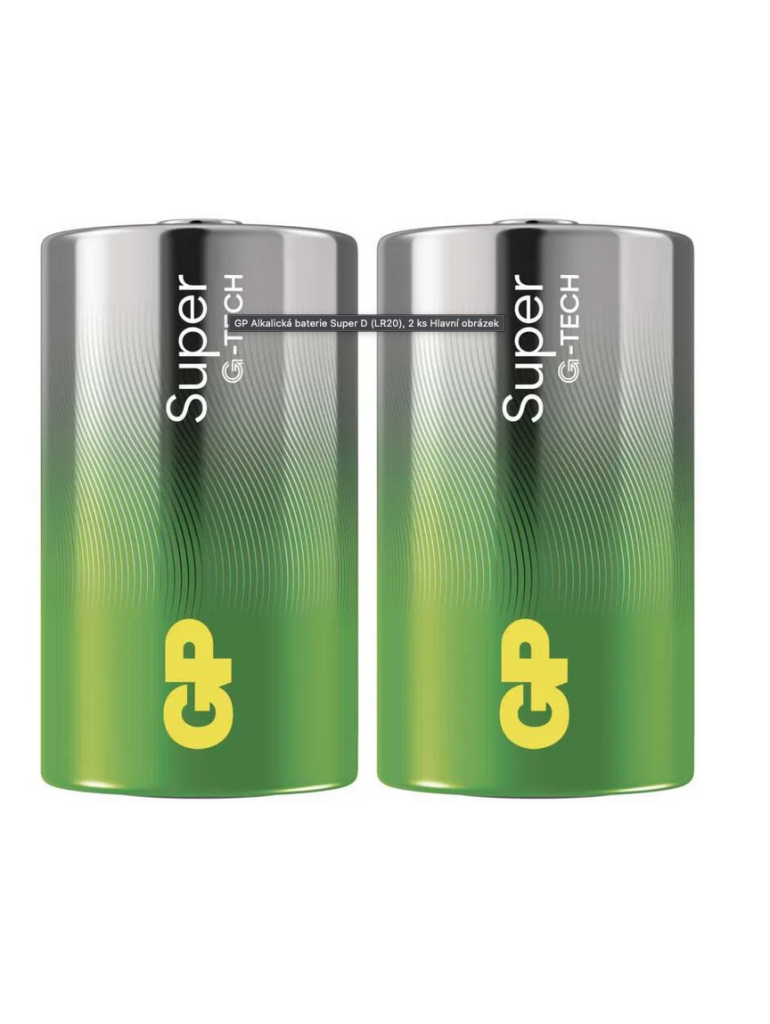Baterie alkalicka GP SUPER D - 2ks