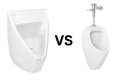 Bezvodý vs. splachovací pisoár: V čem je ten rozdíl?