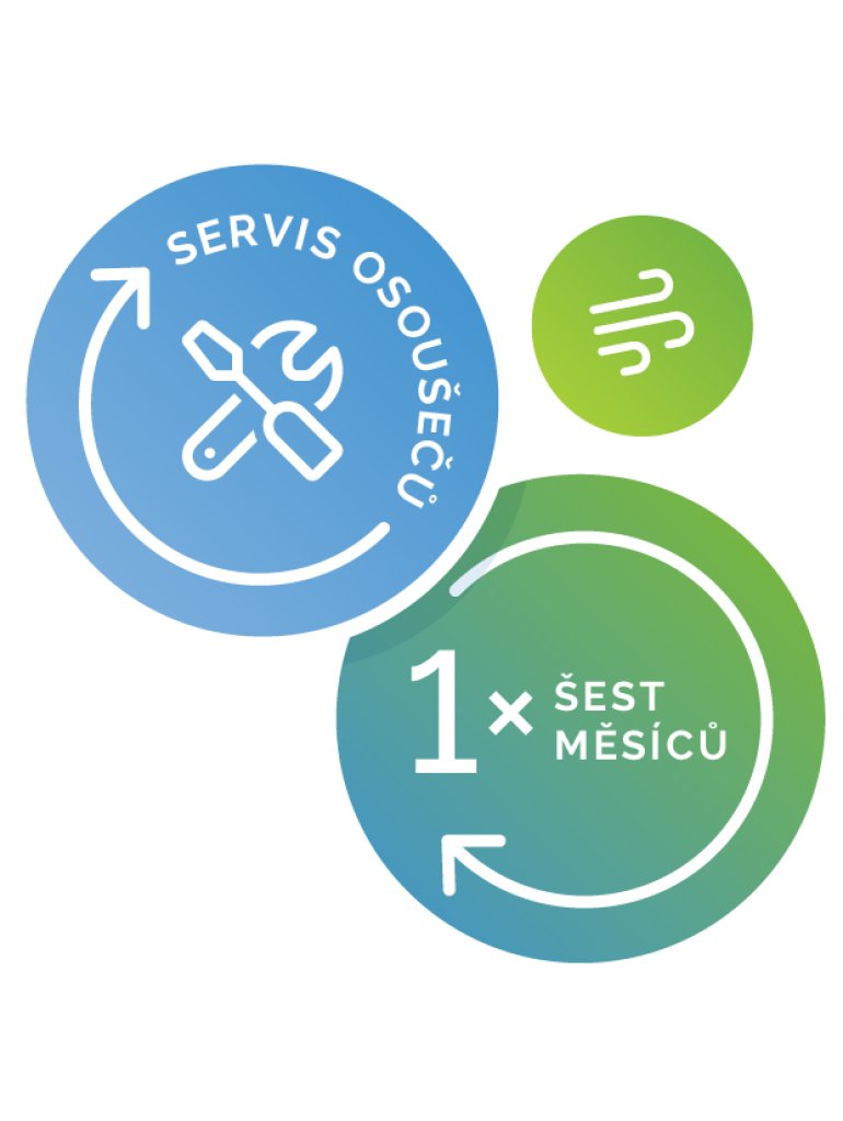 Pravidelný servis osoušeče rukou - 1 ks / 6 měsíců